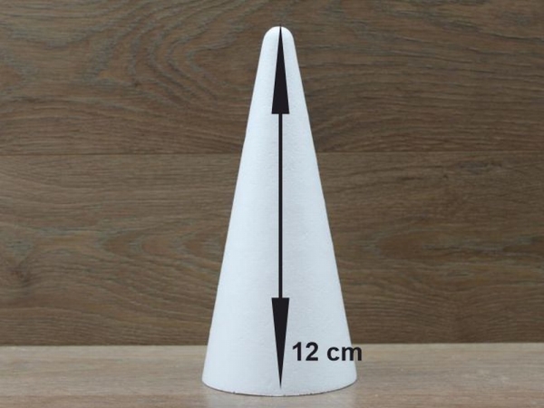 Cones made of Styrofoam / 7 x 12.5cm